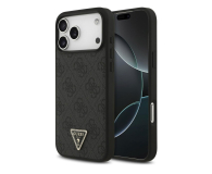 Guess Leather 4G Triangle Strass MagSafe do iPhone 17 Pro czarny - 1365560 - zdjęcie 1